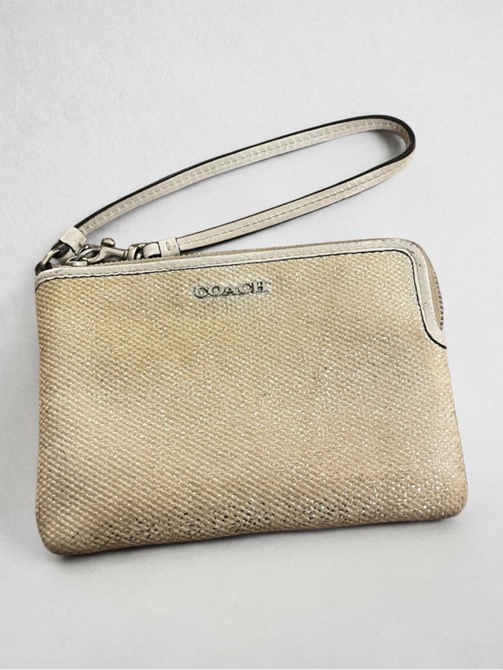 Coach Gold Metallic Wristlet